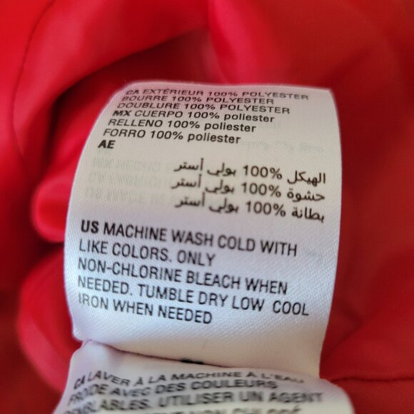 Charter Club Women’s L Quilted Vest, Red Plaid Puffer Zip-up, Warm Fall Vest - Picture 5 of 7